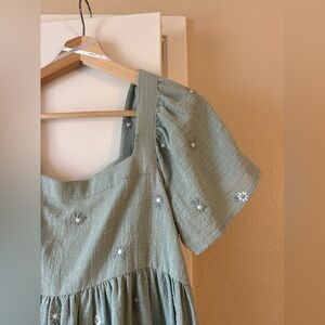 ghanda square neck dress